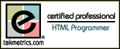 eCertificate - HTML Programmer