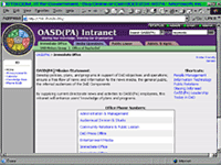 OASD(PA) Intranet (DoD/OASD(PA) intranet portal) October 2003