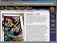 The Pentagon Memorial Chapel (news portal) September 2003 - proposed